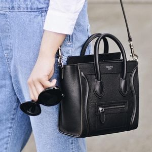 Celine nano Luggage black